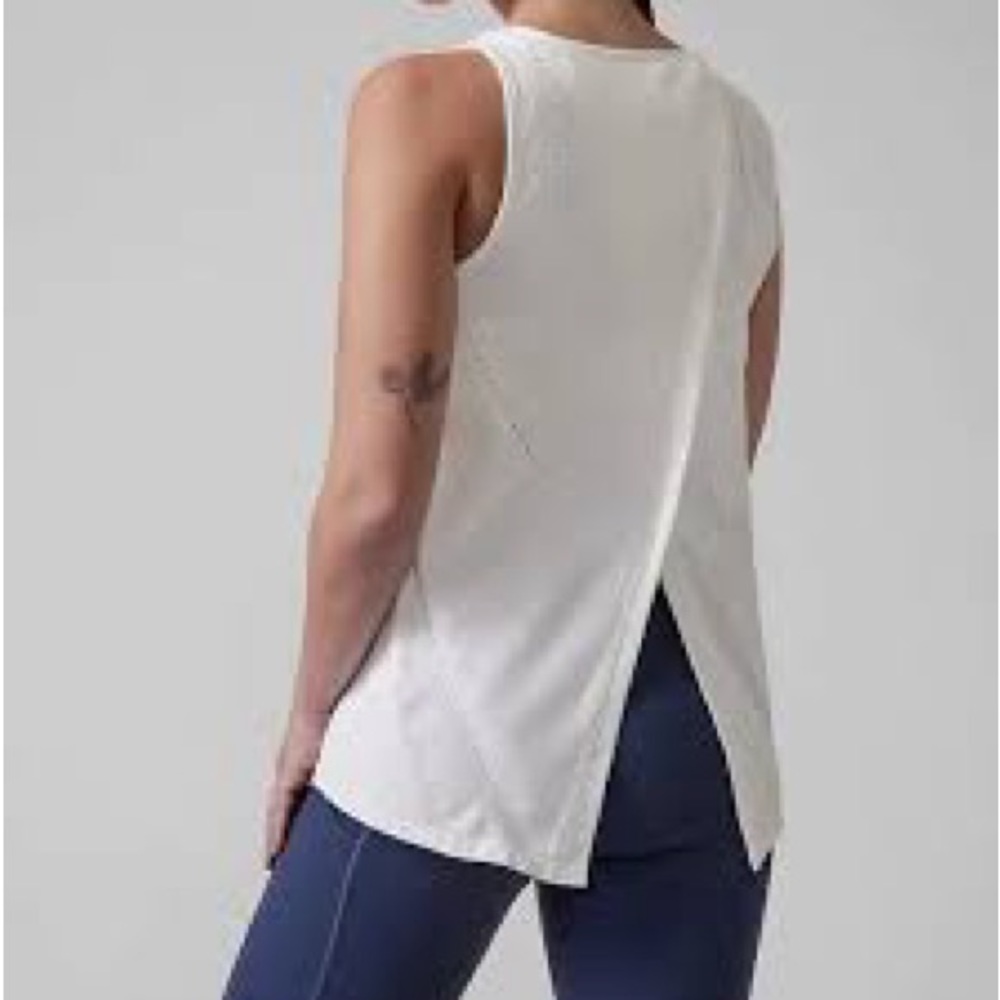 Athleta Womens Foothill Seamless Tank Size XSmall in White - Picture 2 of 9